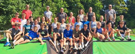 Gut gelaunt am Ende des Pfingst-Trainingslagers