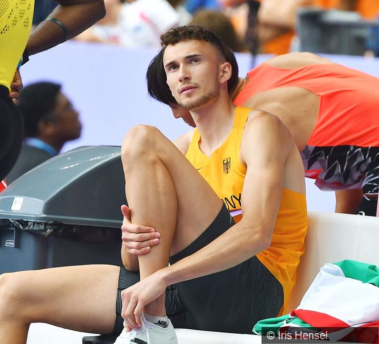 Simon Batz (MTG Mannheim) bei Olympia 2024 in Paris (Frankreich) 