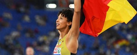 Malaika Mihambo (LG Kurpfalz) bei der EM 2024 in Rom 