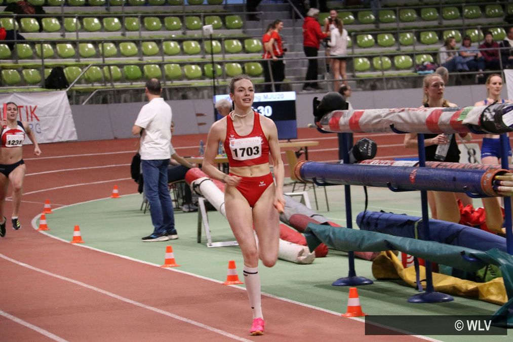 Nelly Sohn (LG Staufen) hier bei den BW Leichtathletik Hallen Finals 2024, Foto: WLV